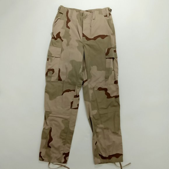 USAF Desert Camo Cargo Pants Unisex Size Small Reg Military Tactical - Picture 1 of 4